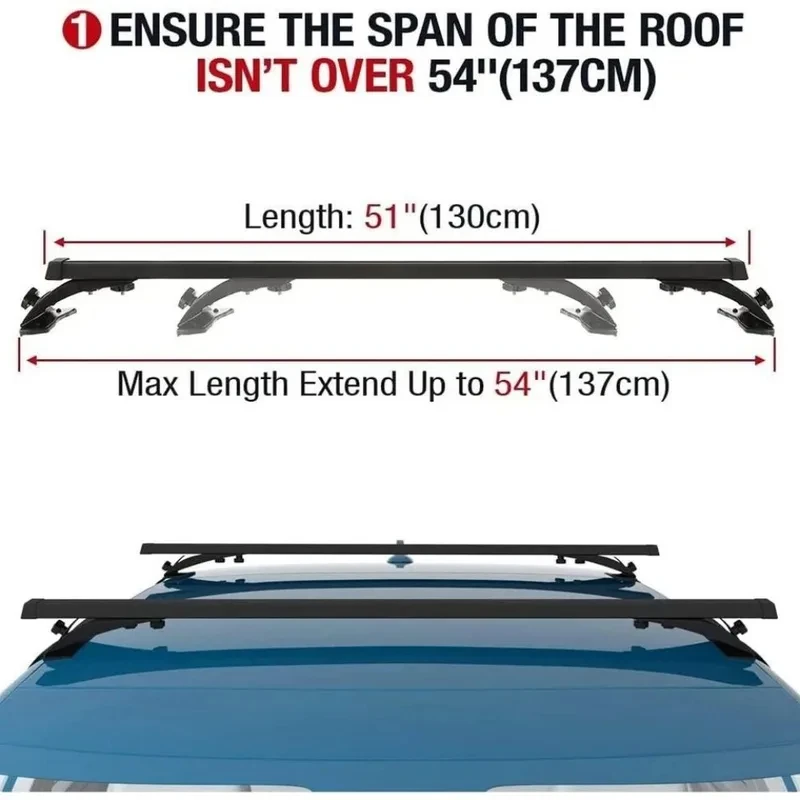 Hot Selling 2Pcs Aluminum Roof Luggage Bars Fit EX30 2023-2025
