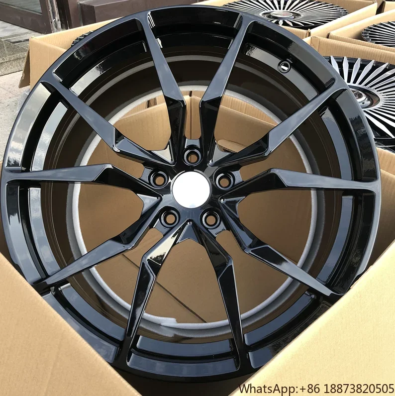 DIY Passenger Car Alloy Wheel Rims 18 19 Inch 5*108 For Ford Jaguar Lincoln Volvo Black wheels rims for sale