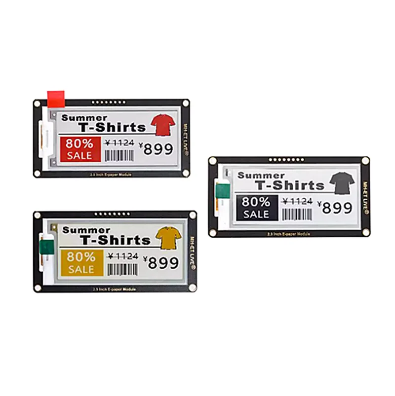 1.54/2.13/2.9 inch flexible ink screen LCD screen module black, white, red three color electronic paper label display screen