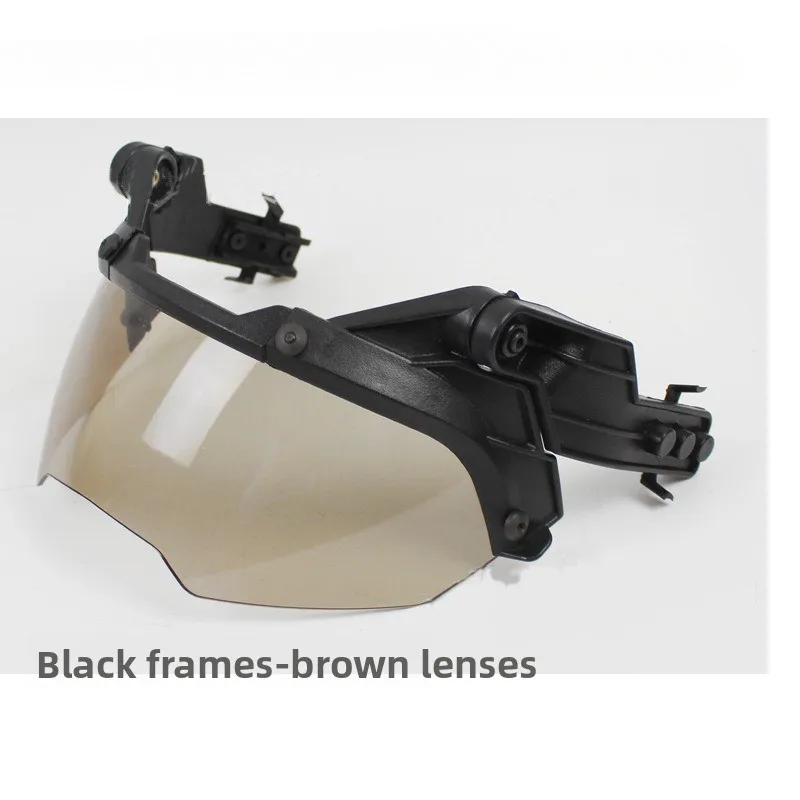 Óculos de guia tático rápido op óculos wearable miopia mich ajustável pc anti-nevoeiro lentes anti-motim