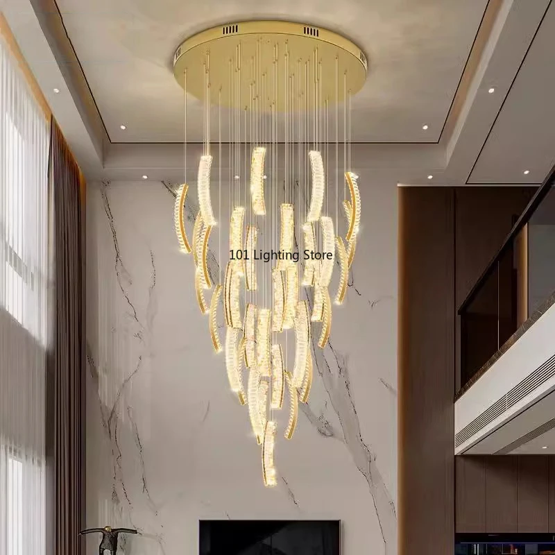 

Modern LED Crystal Chandelier Indoor Ceiling Lamp Hanging Light for Living Room Decor Energy Efficient Pendant Lighting Fixture
