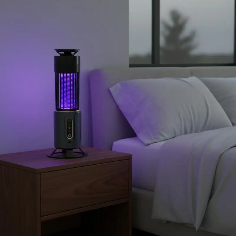 2-in-1 Anti Mosquito Killer Lamp Silent Electronic Bug Trap Safe for Baby Kids Home Bedroom Office Outdoor Use view 4
