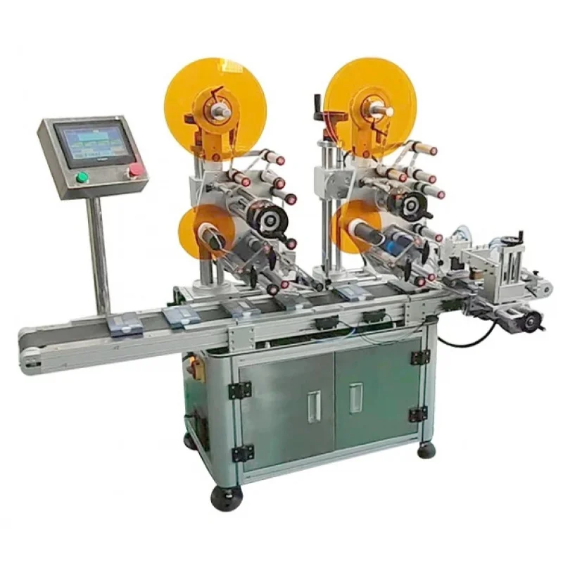 Fully Automatic Positioning Flat Labeling Machine Vertical Packaging Paper Box Self-Adhesive