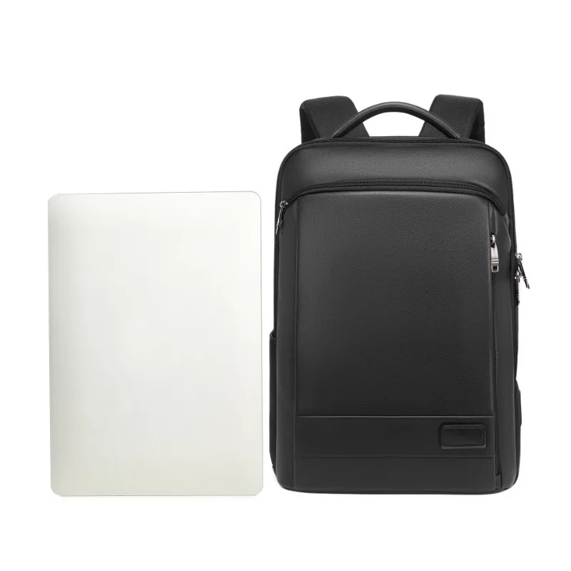 

Men's shoulder PU computer bag USB charging large capacity travel