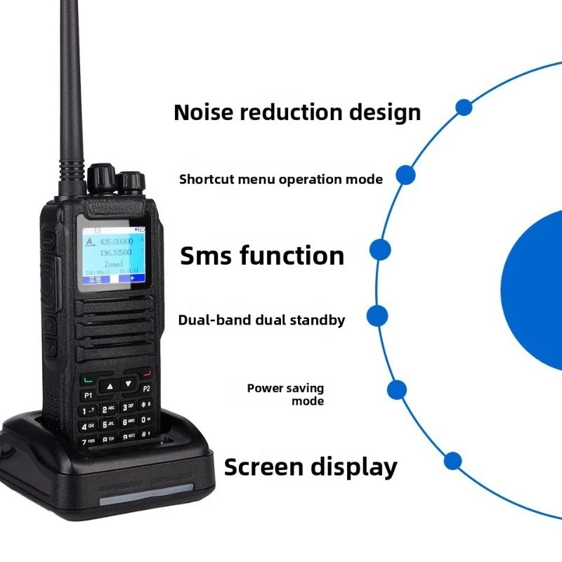 Walkie Talkie For Baofeng DMR DM-1701 Digital Dual Mode Analog Two Way Radio Open GD77 Dual Time Slot Tier 1+2 Ham Radio DR 1801 view 4