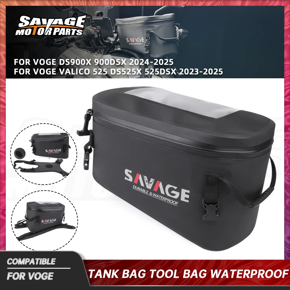 

For VOGE Valico 525X 625X 900X 525 625 900 DSX 2023-2025 Fuel Tank Bag Waterproof Mount Tanklock Luggage Navigation Racing Bag