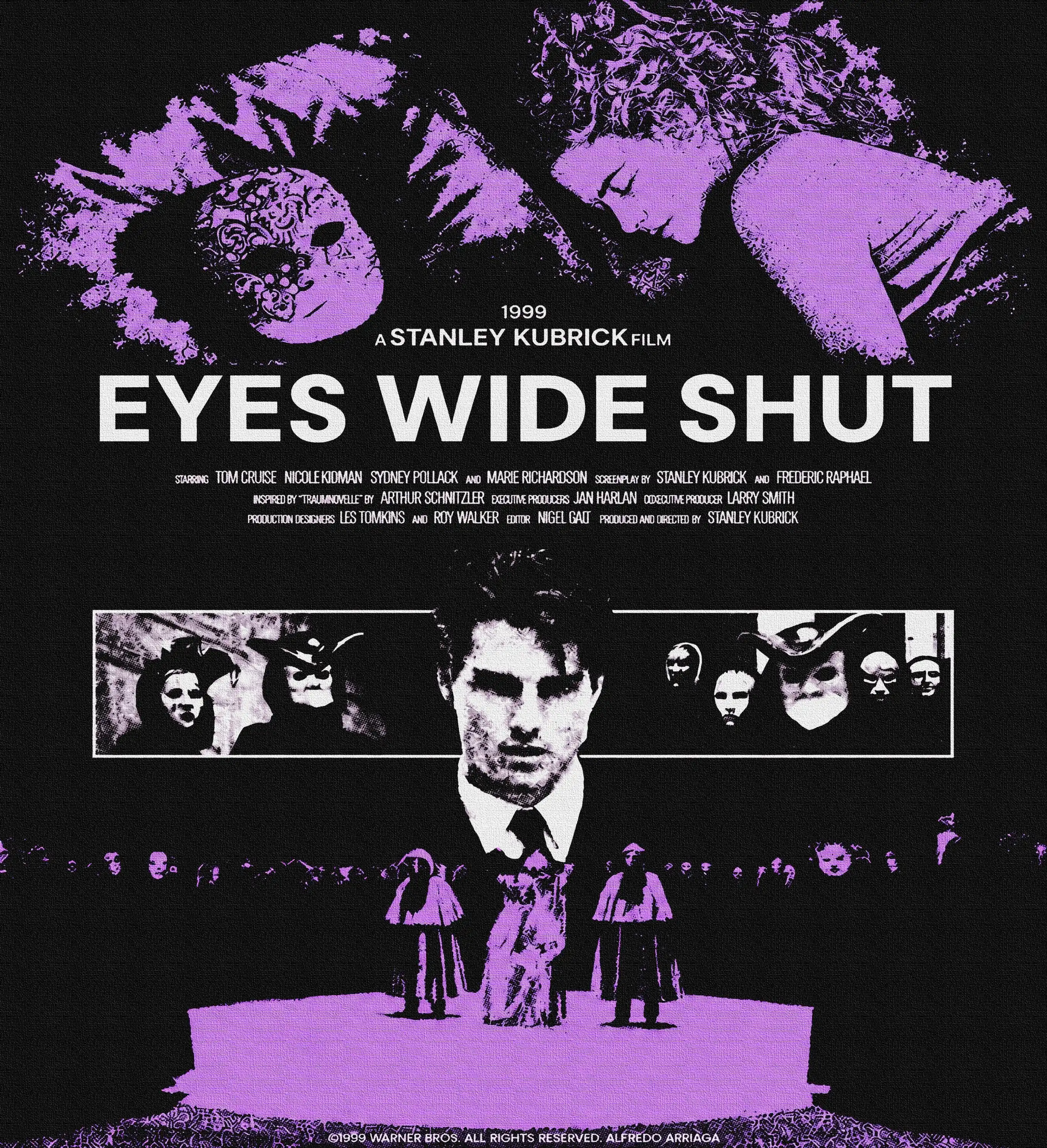 Vintage Stanley Kubrick Eyes Wide Shut Movie Promo Graphic T-Shirt Cotton Men Women Streetwear Tee