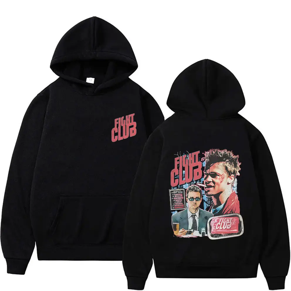 

TV Fight Club Graphic Hoodie Men Women Casual Vintage Pullover Hoodies Men's Harajuku Oversized Streetwear Male Casual Tracksuit