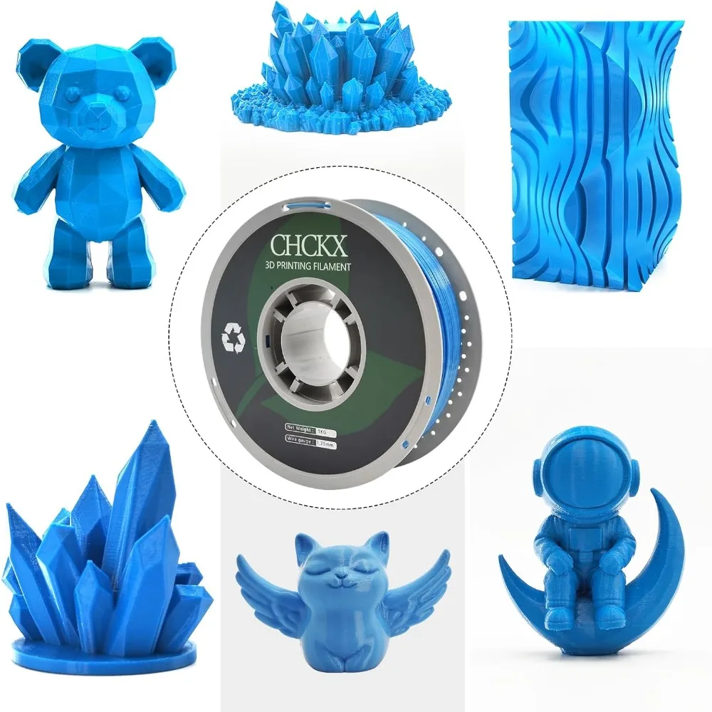 US Shipping Hot New PETG 3D Printer Filament 16 Rolls Multicolor Assortment 1.75mm 1kg Spool image 6