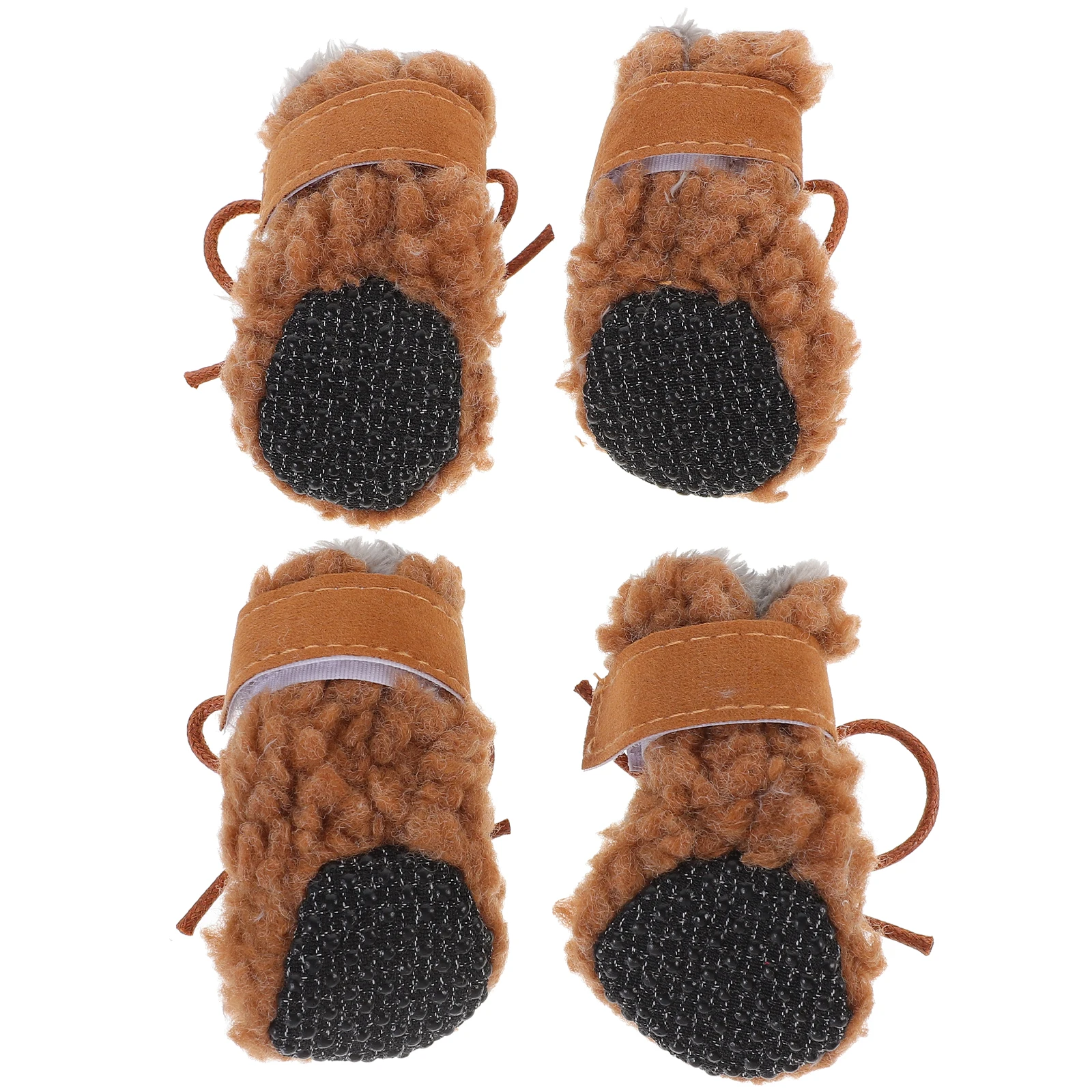 

4 Pcs Pet Snow Boots Dog Shoes Winter Anti-Skid Paw Protectors Footwear Puppy