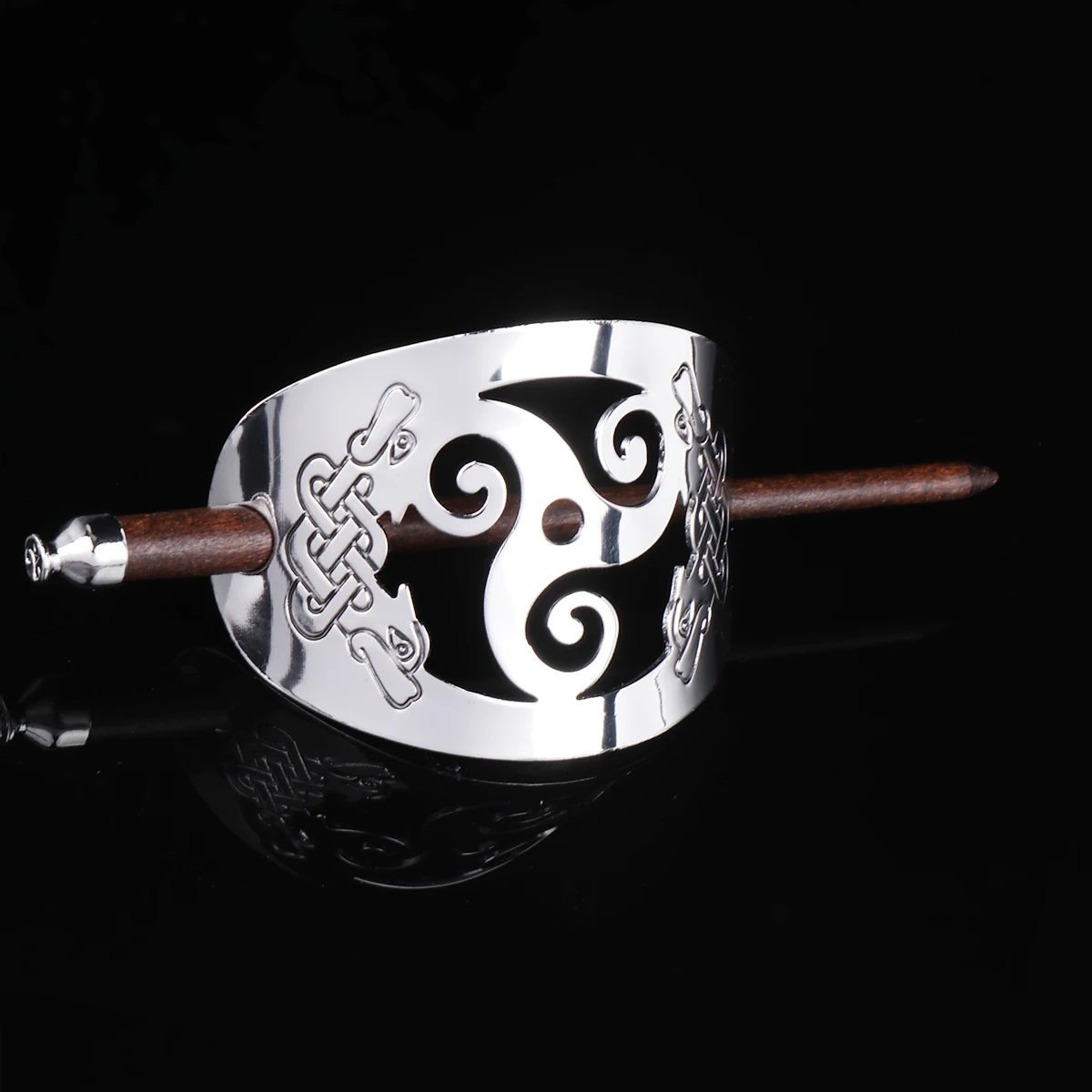 

Vintage Hairpin Retro Women Accessories Durable Bamboo Wood Sticks Elegant Decorative Hairstyle Clip Thick Hair Beautiful Gift