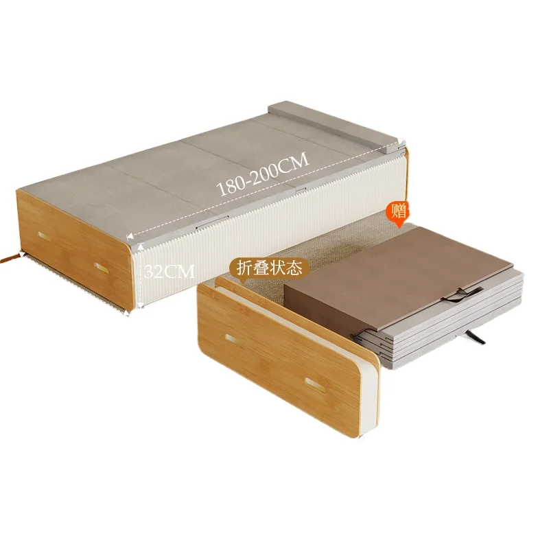 

Folding bed, lunch break single multi-functional sofa bed, dual-purpose office household small apartment, hidden bed adult