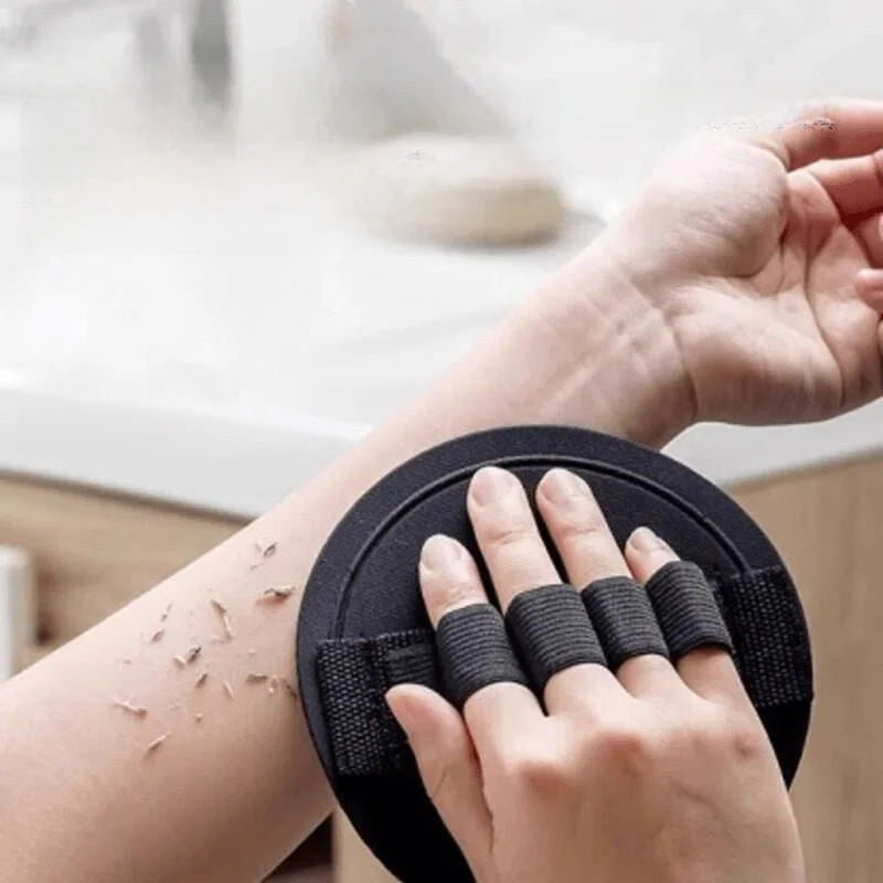 

Pain-Free Bath Scrubbing Glove Men Women round Cake Mud Removing Tool Bath Cleaning Tool for Bath Towel ABENUOR