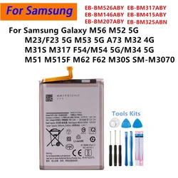EB-BM526ABY EB-BM325ABN EB-BM146ABY Battery For Samsung Galaxy M56 M52 5G F54 M54 M34 M31S M317 M51 M62 F62 M30s M32 A32 4G