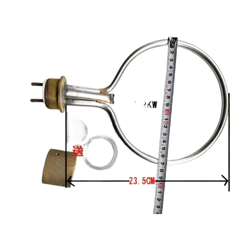 Os componentes de aquecimento do esterilizador portátil de pressão de vapor (pote de autoclave) composto por uma haste de aquecimento e um anel de aquecimento.