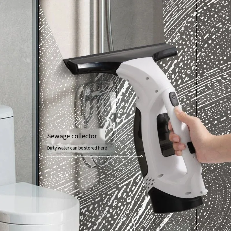 2026 Latest Models Multifunctional Electric Cordless Window Cleaner Machine White Cordless Rechargeable Automatic Portable Glass