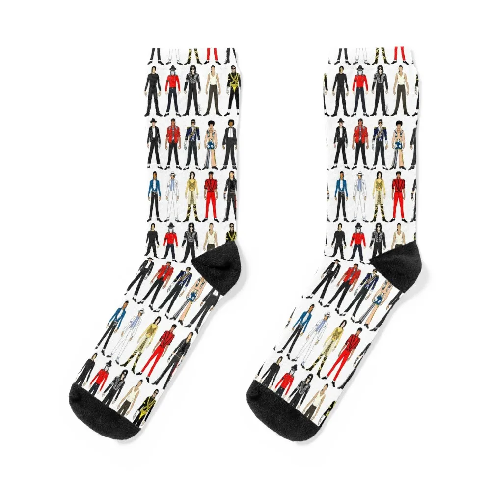 

Outfits of King Jackson Pop Music Fashion Socks Children's ankle christmass gift Mens Socks Women's