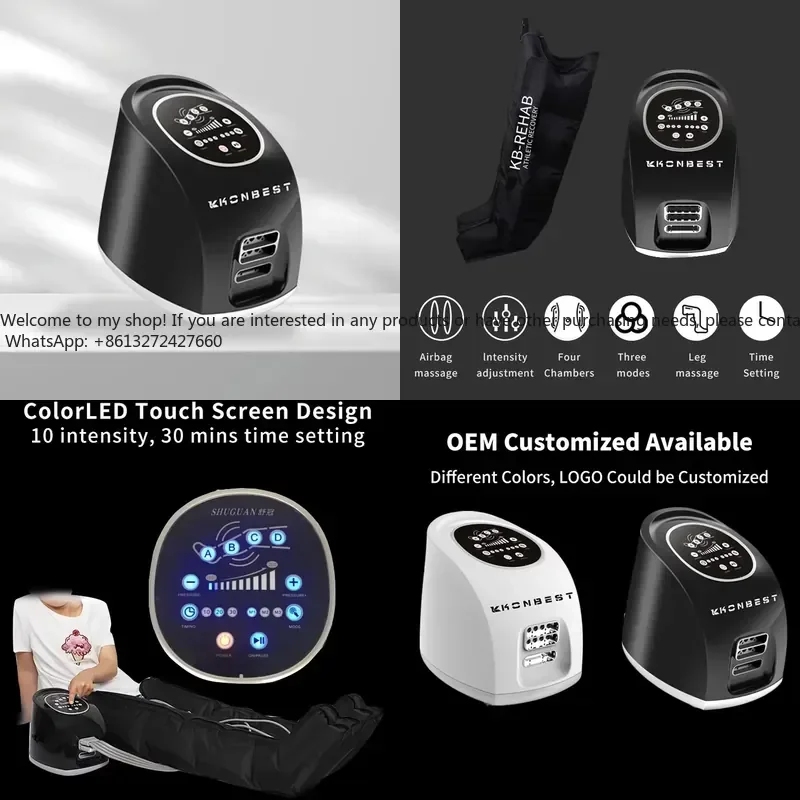 Pressotherapy Pressure air Compressor Leg Massager Massage Machine Sports Muscle Recovery Boots