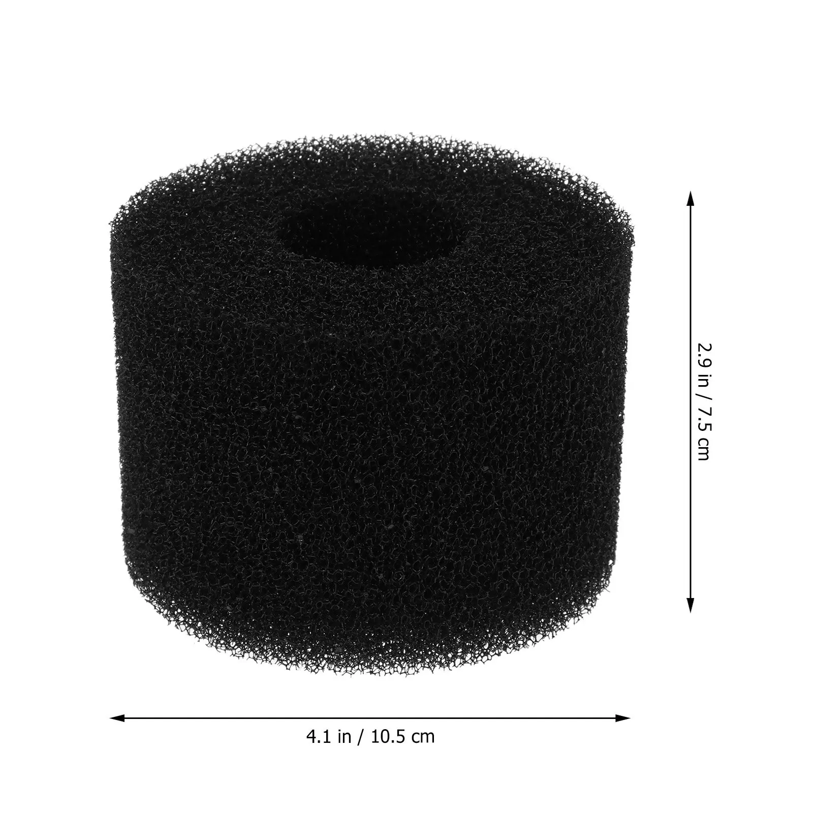 2Pcs Pool Filter Sponge Cylinder Type Safe Mild Material Replacement Filter Sponge for Pool Cleaner Purification Device with
