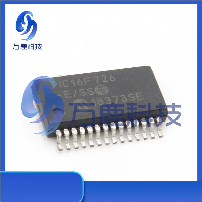 Pic16F726-E/Ss 28 Pin, 14Kb Flash, 1.8V-5.5V, 16Mhz Int Osc, 8B Adc, Ccp, I2C/Spi, Ausart Ssop-28