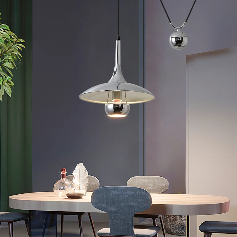 ثريا مطعم رفع قابلة للتعديل مصممة خصيصًا من Bauhaus UFO بكرة جزيرة خفيفة #4