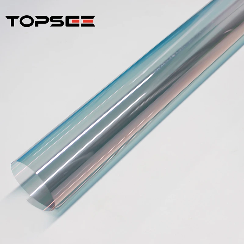 

7099 1*30m Car Window Film Blue Window Tint Control Windshield Film Car Decor