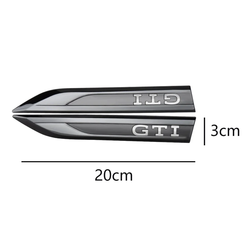 2pcs GTI GTD Emblem Car Fender Side Wing Auto Sticker Accessories For Volkswagen VW R-line Polo Golf MK8 Touareg Passat Magotan