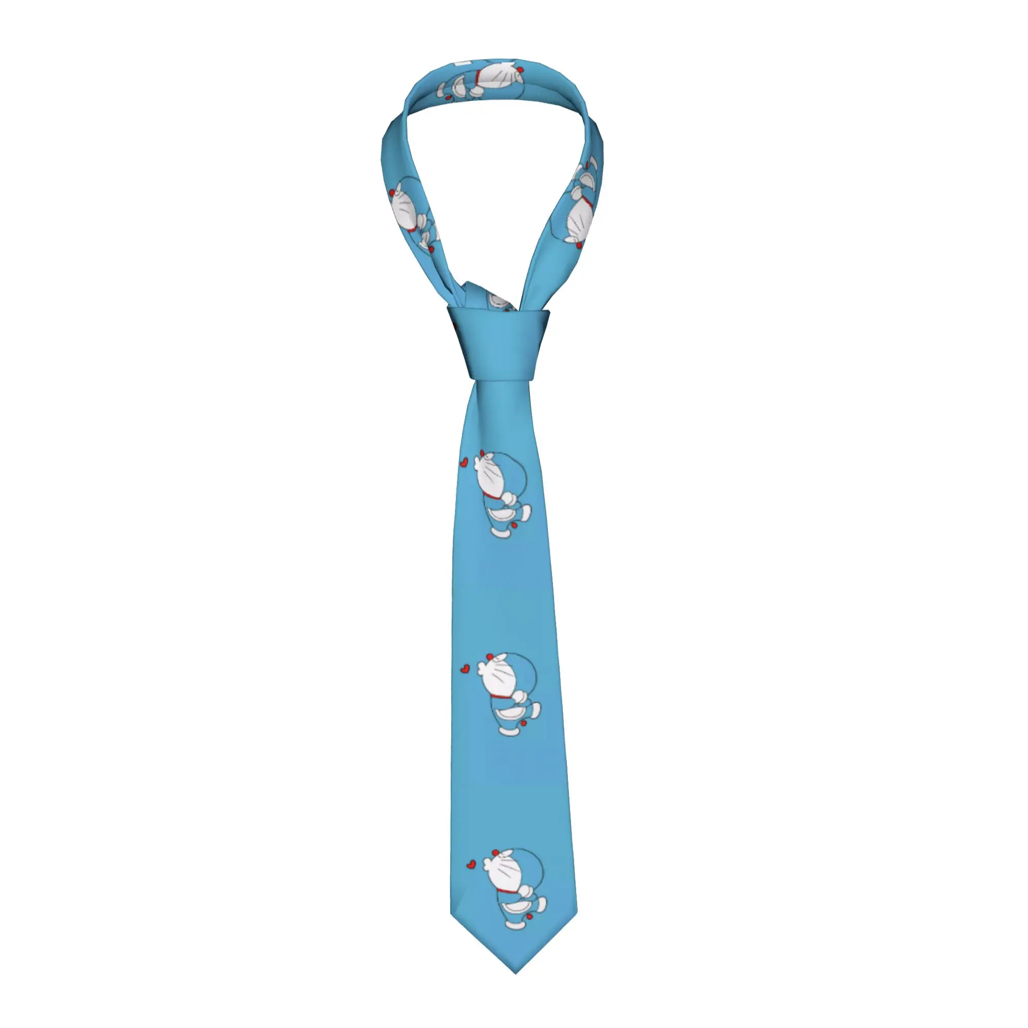 

Doraemon Neckties Men Women Silk Polyester 8 cm Wide Neck Tie for Men Shirt Accessories Cravat Wedding Accessories Business