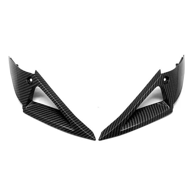 ABQE Motorcycle Carbon Fiber Finish Headlight Side Panels Cover Fairing for HONDA CBR1000RR CBR 1000RR 2004 2005