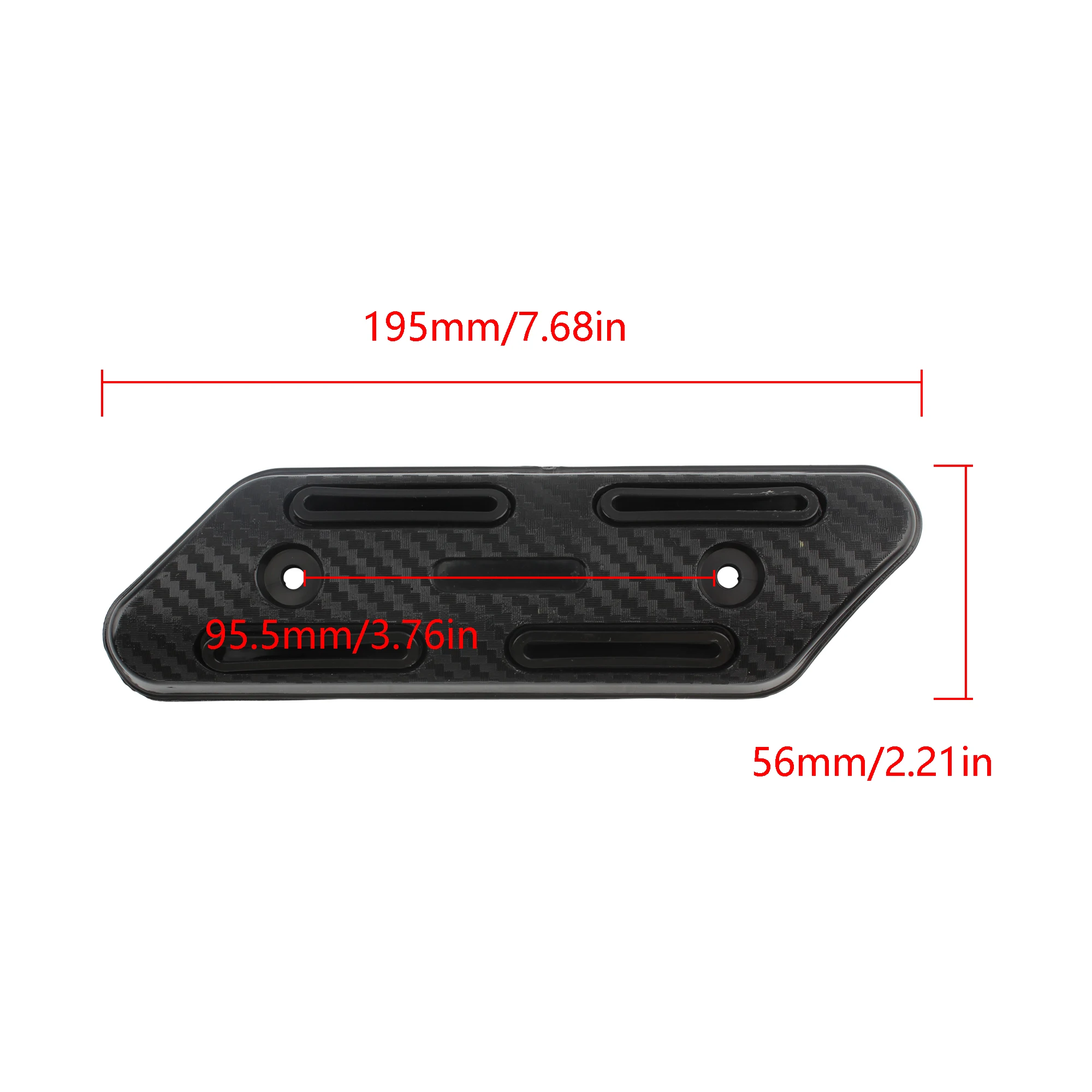 Motorcycle Exhaust Heat Shield PPS Plastic Muffler Anti-Scalding Guard Cover For KTM Honda Yamaha Kawasaki Universal Accessories image 6
