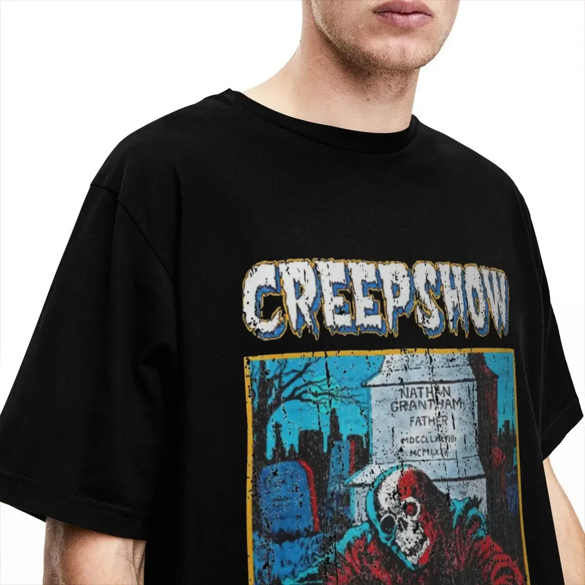 Men Women's CREEPSHOW SCARY MOVIE Shirts Merchandise Vintage 100% Cotton T Shirts Tee Clothes All Seasons