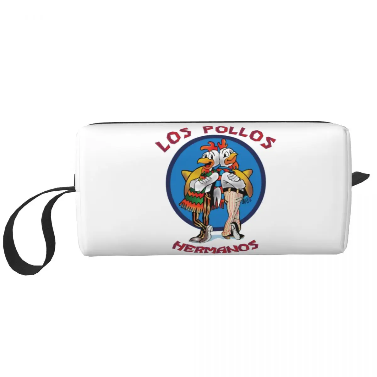 Funny Los Pollos Hermanos Makeup Bag for Women Travel Cosmetic Organizer Fashion Breaking Bad Storage Toiletry Bags