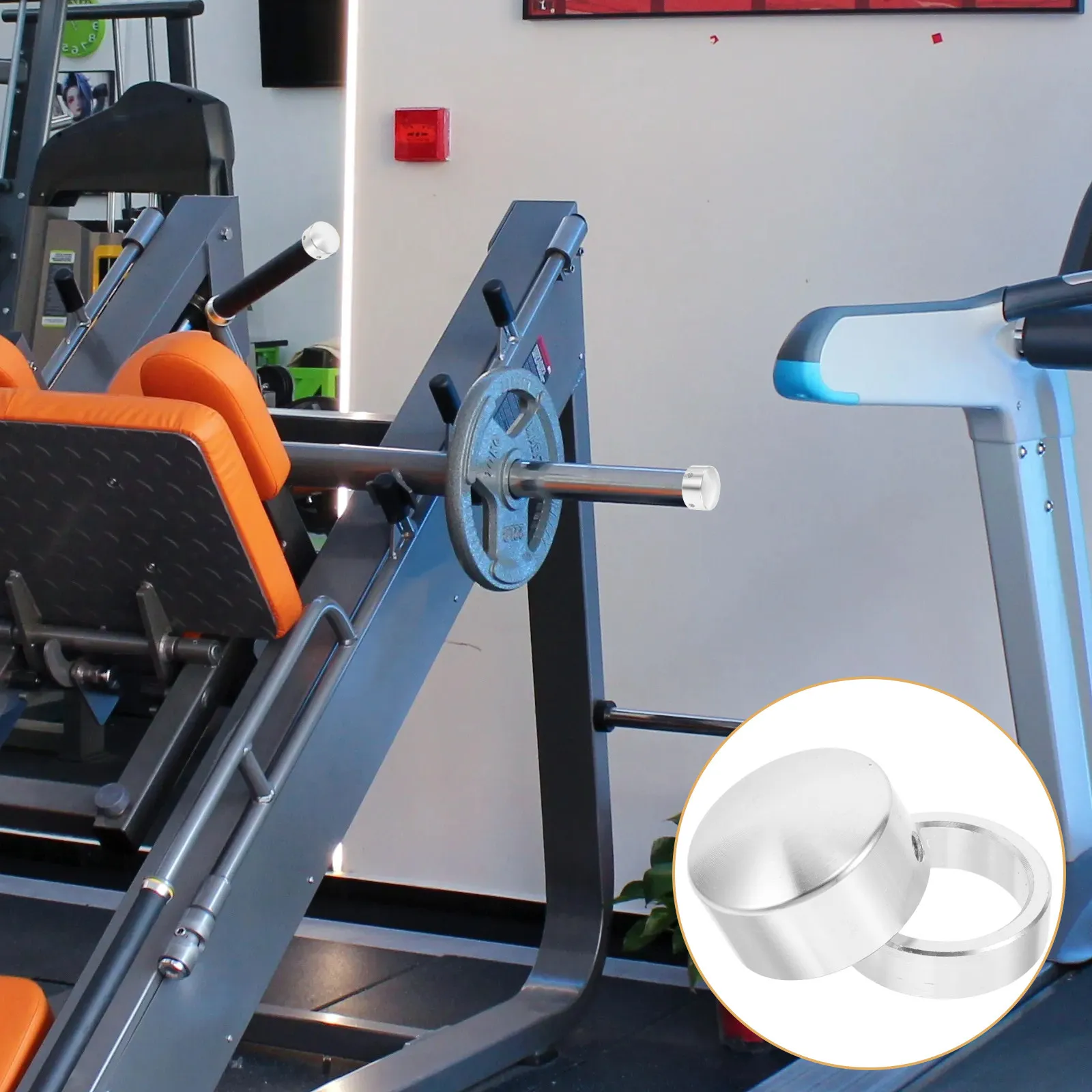 

2Pcs Strength Training Equipment Handle End Caps Aluminum Alloy Lightweight Gym Handlebar Covers Exercise Machine Accessories