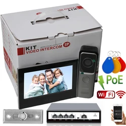 DHI-KTW02 PoE Vidéo Interphones Kit VTO2311R-WP WiFi Villa Porte Station VTH2621G-WP Wifi IP Moniteur NikPour La Sécurité À Domicile