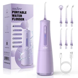 Portable Smart Electric Oral Irrigator Dental Water Flosser USB Rechargeable Deodorizes Breath Freshens Breath Prevents Bad Germ