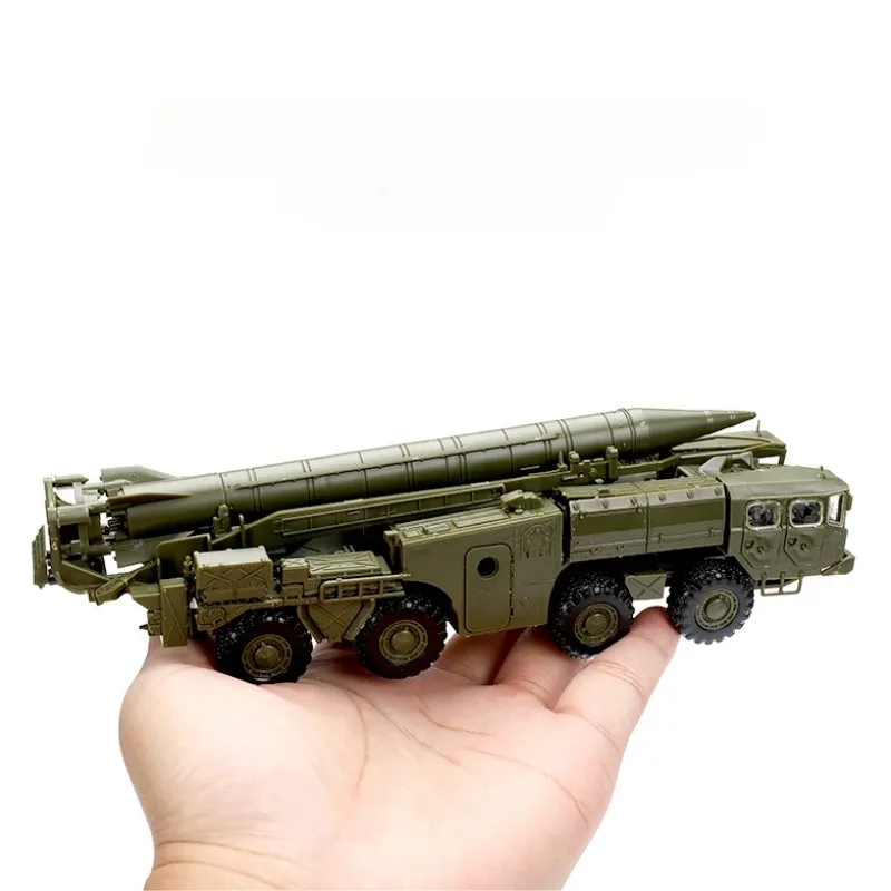 Ex-soviético Scud B-type Missile Launch Vehicle, Caminhão Militar, Boy Assembly Toy, Decoração, Sandtable Game, Boy Collection, 4D, 1/72