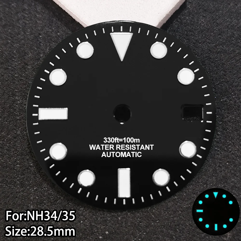 

NH35 Dial SUB Watch Dials 28.5mm Dials Blue Luminous NH34 Dial Multi-color Watches Dials Replacement Accessories NH34 NH35 Dials