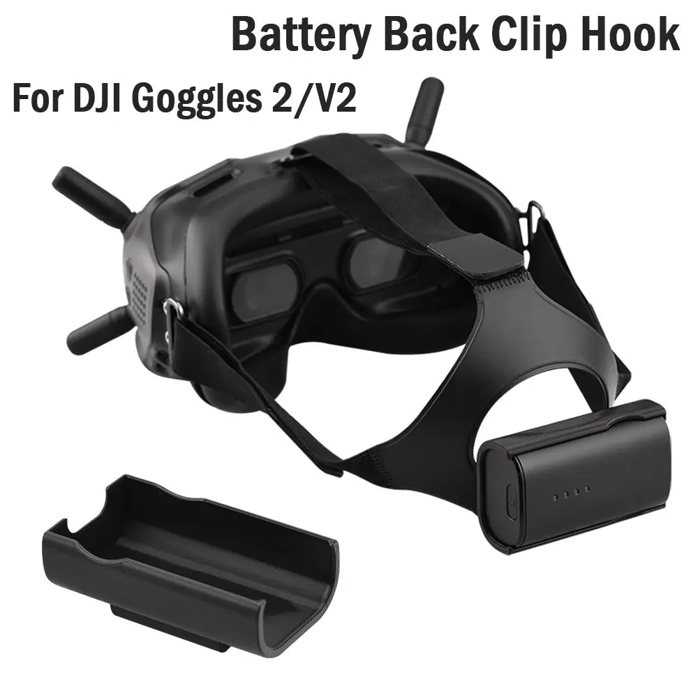 Mount Flying Glasses Accessories Back Clip Battery Holder Headband Battery Storage Case For DJI Avata FPV Combo Goggles V2/2