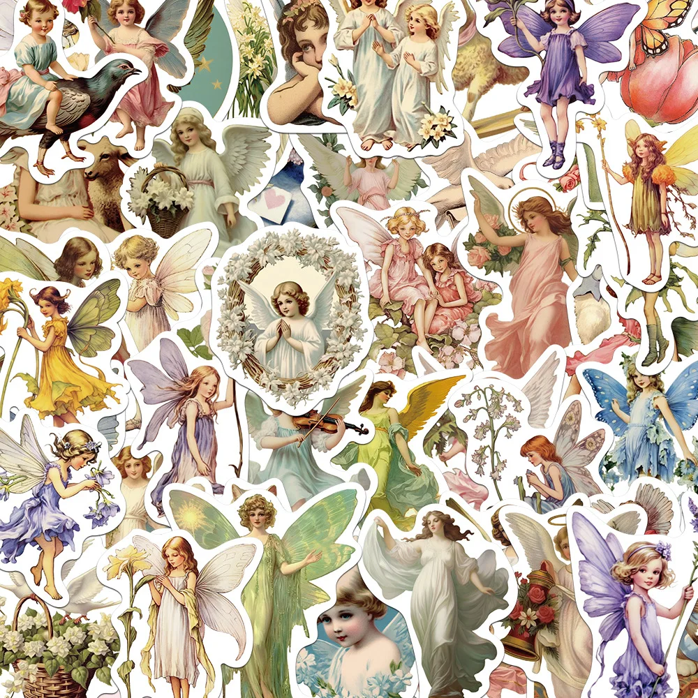 10/30/50Pcs Artistic oil painting Fairytale Sticker For Suitcase Skateboard Laptop Luggage Fridge Phone Car Styling DIY Decal