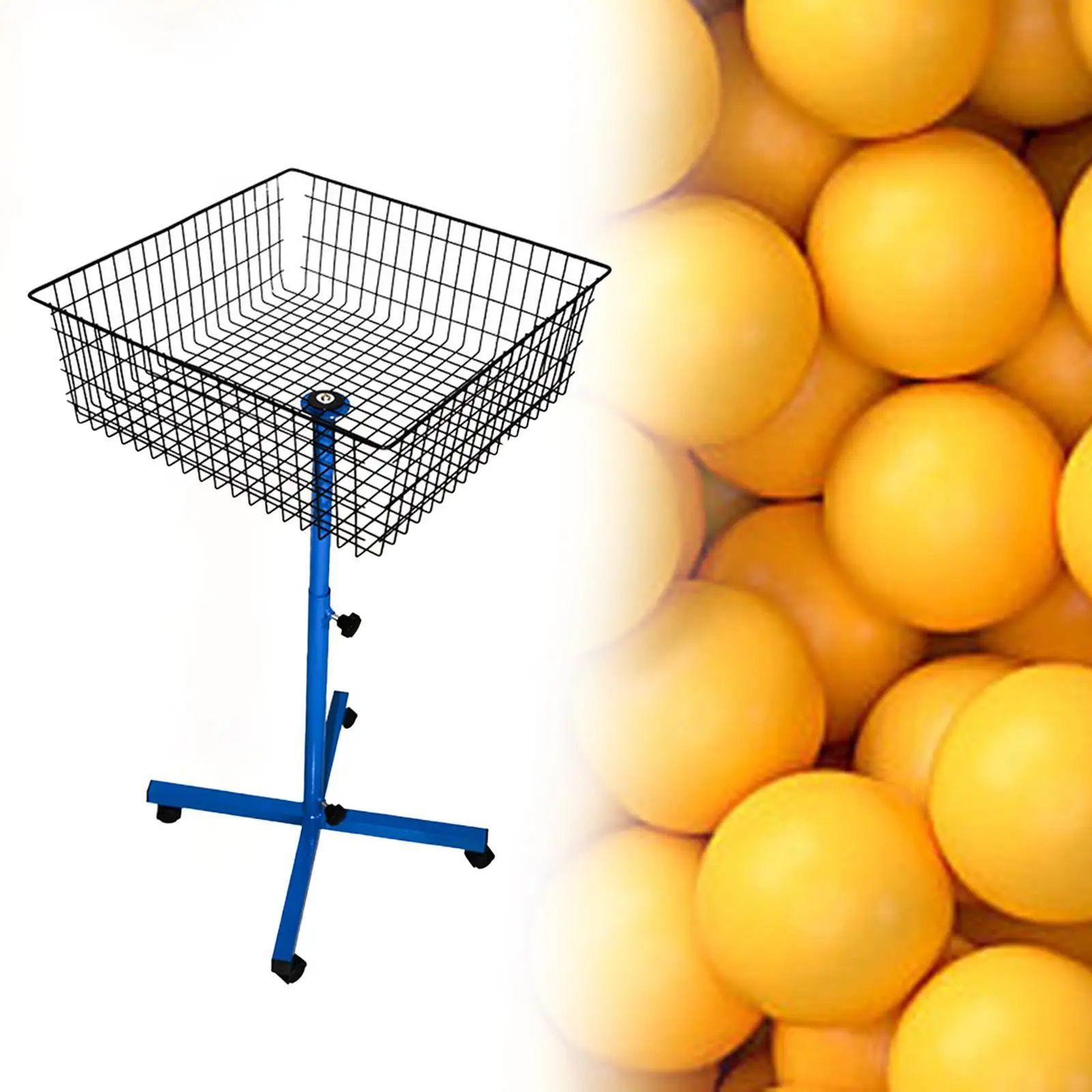 Multi Ball Storage Stand Cross Stand Professional Cart for Training for Storage 200 Balls Training Badminton Home Gym Outdoor