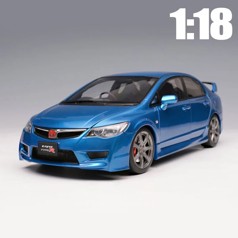 Motorhelix 1:18 MH Honda Civic Type R FD2 2007 Alloy car model Sports car static decoration Holiday gift collection