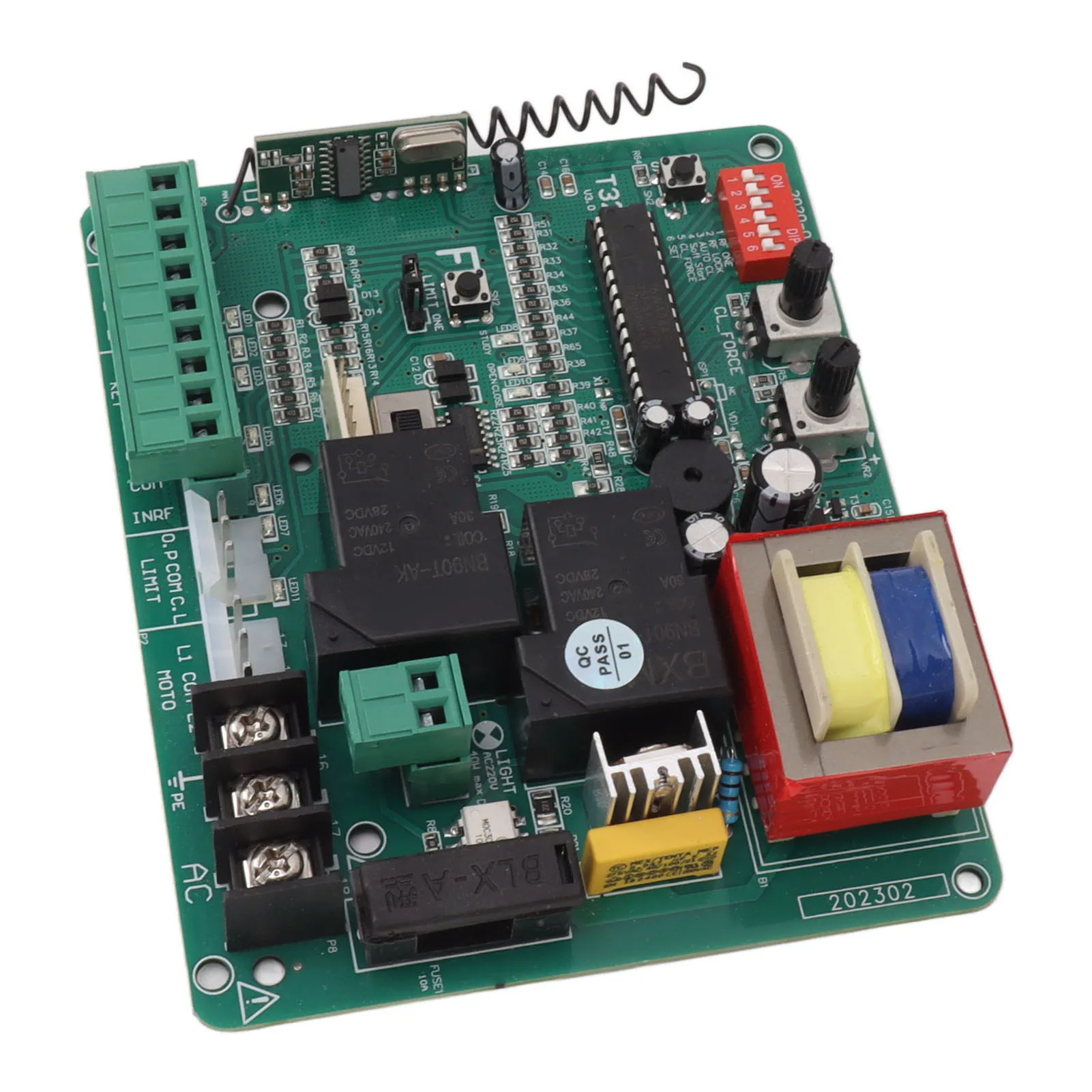 

Door Motor Control Board Sliding Gate Motor Control Board LED Indication Electric Door Motor Circuit Board with Remote Control
