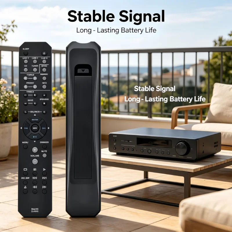 

Black ABS Audio Receiver Remote Control for R-S202 RS202BL RAX33 ZU49260 - Replacement Home Audio System Controller
