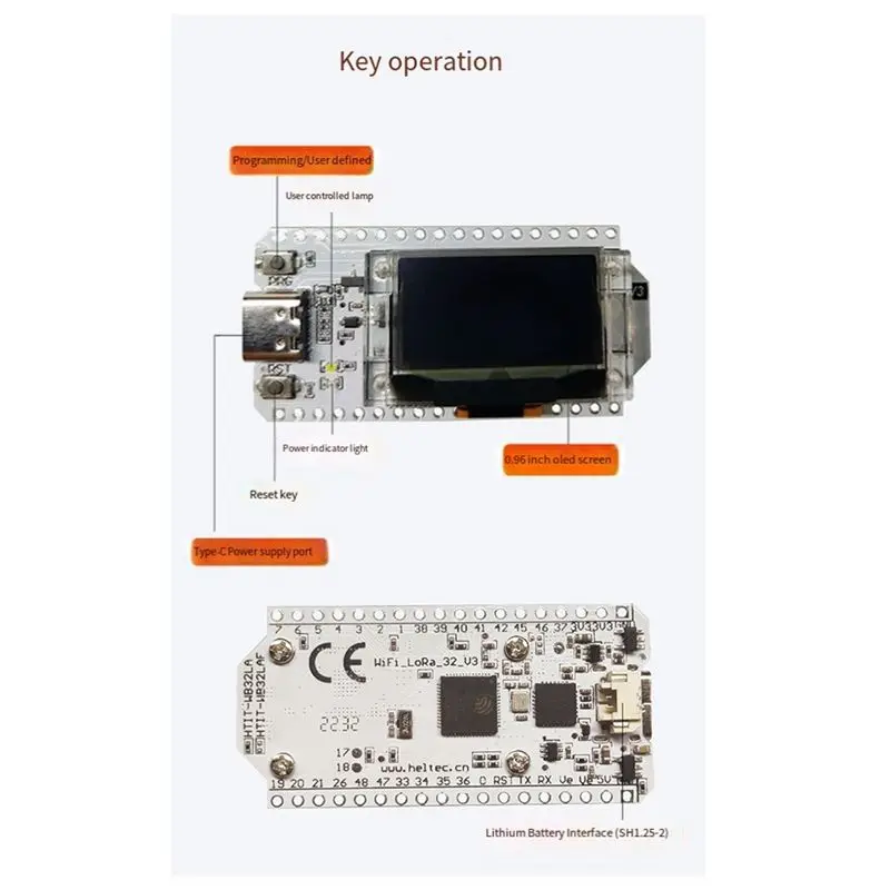 

A92Z ESP32 OLED Wifi Kit ESP 32 OLED Display Wifi+Bluetooth Internet Development Board For Arduino Durable Easy Install