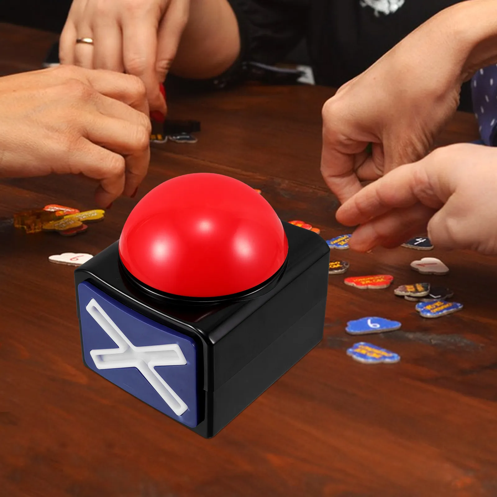 パーティーゲーム用のブザー。子供向けのプレゼントに最適。インタラクティブな回答ボタンで、教室での競争ゲームに活用できます。