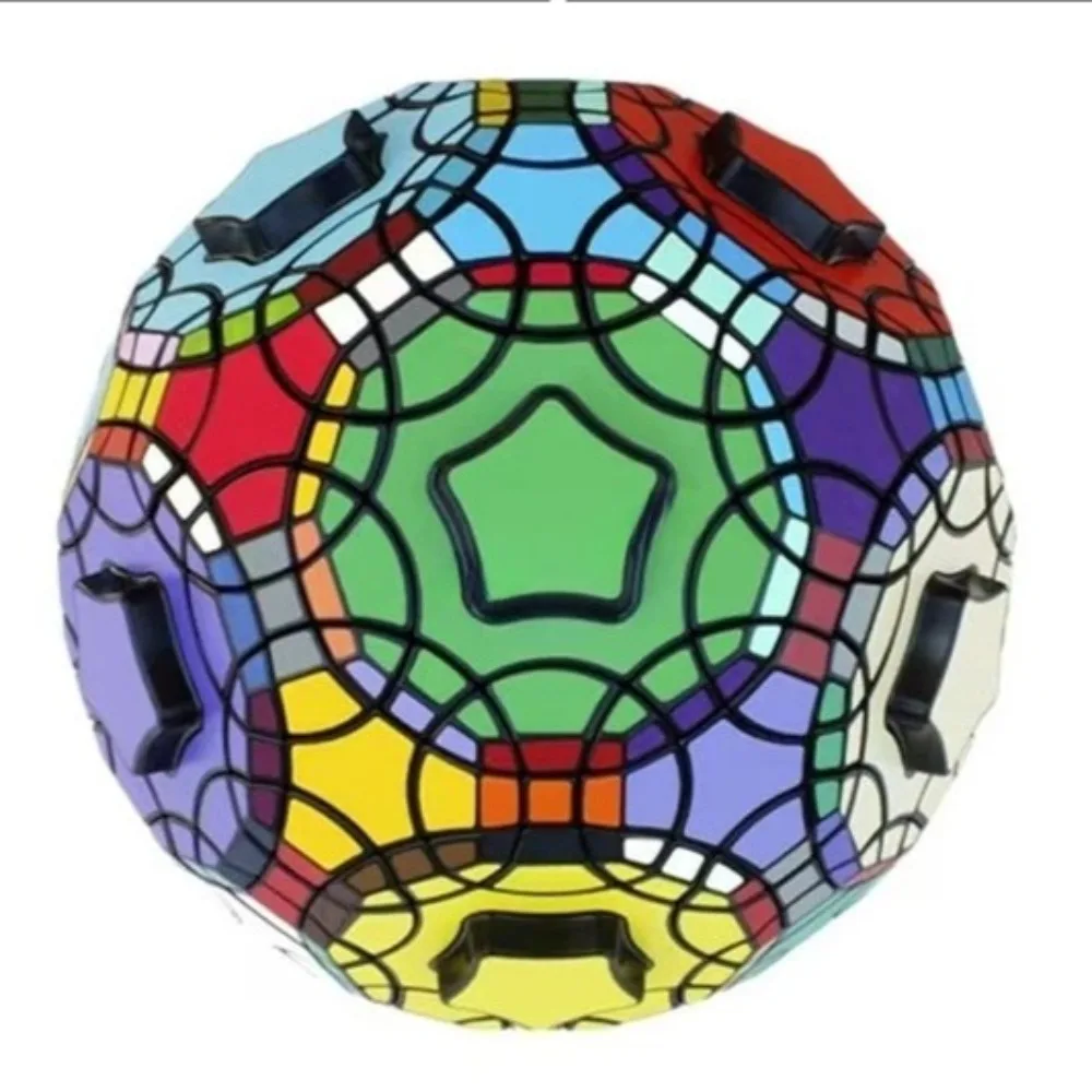 Verypuzzle Cube Afgeknotte Icosidodecaëder Megaminx Cube (gemonteerd en DIY-stickers, beperkte editie)