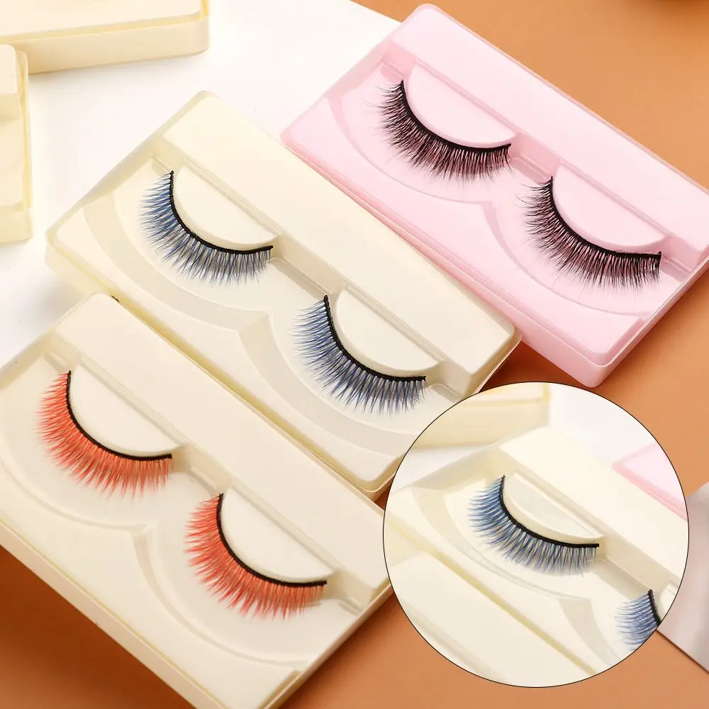 Multicolor Doll Eyelashes Simulation False Lash Dolls Modification DIY Accessories Decoration Suitable For 1/3 1/4 Scale Dolls