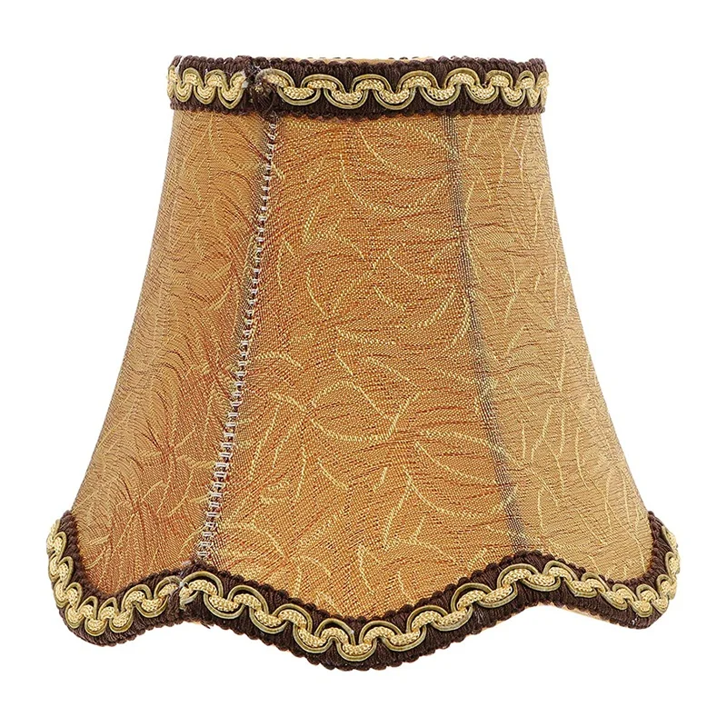 

Chandelier Lamp Shades Fabric Cloth Clip On Light Shades Lamp Cover Drum Shade Lampshade Bulb Cover For Floor Lamp 13Cm