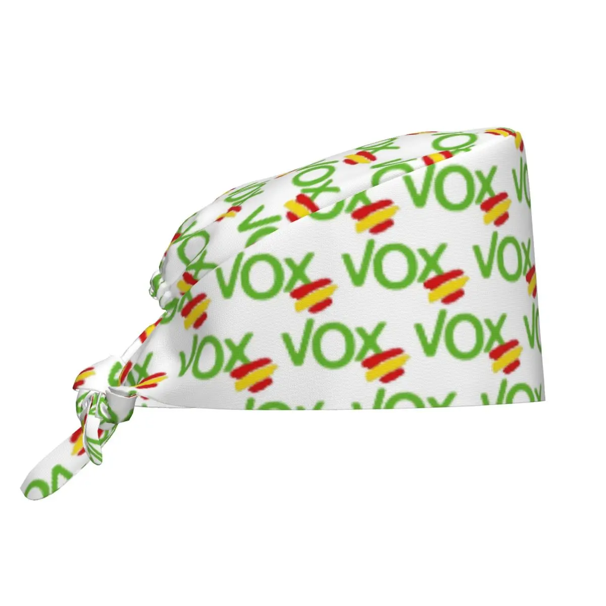 Spain Vox Logo Medical Staff Scrubs Hat Women Men Spanish Political Party Doctor Nursing Surgical Cap Scrub Caps