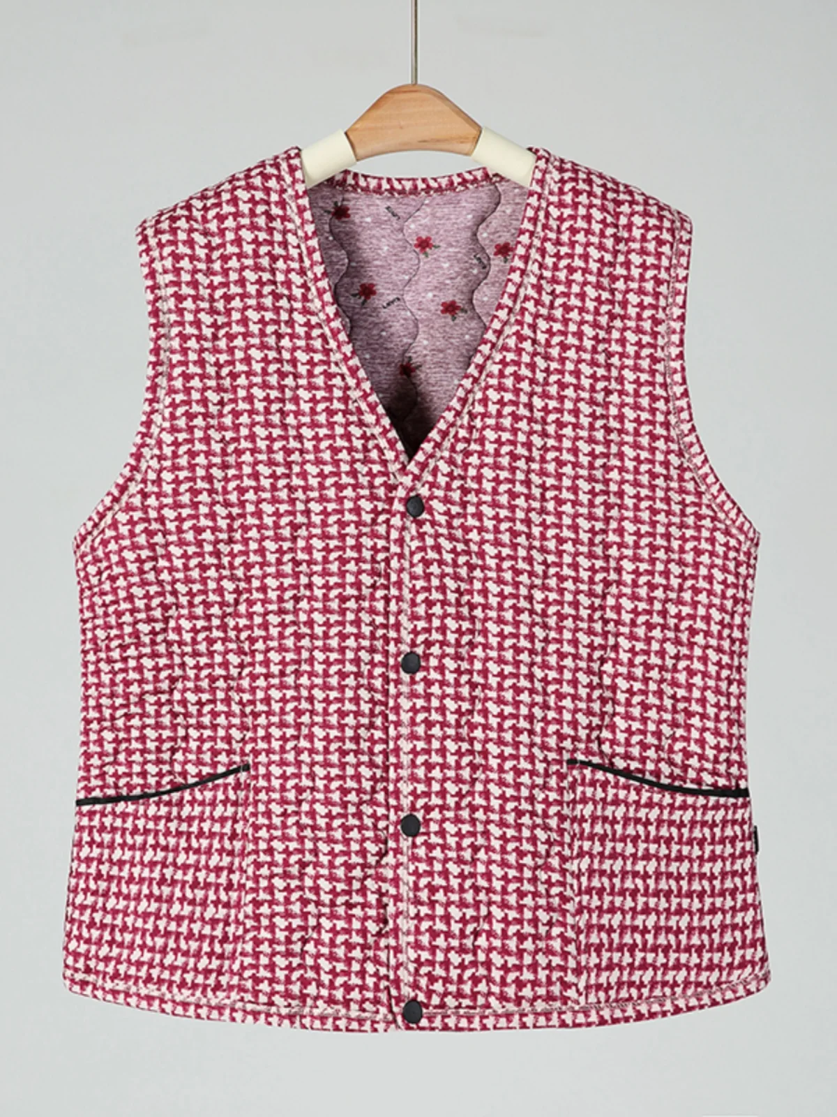 Warm Camel down Vest Close-Fitting Inner Wear for Elderly Women Grandmother\'s Thermal Vest Older Lady\'s Winter Clothes